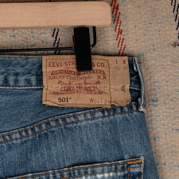 Custom wide leg baggy flared denim size 34 x 34 - Picture 8 of 8